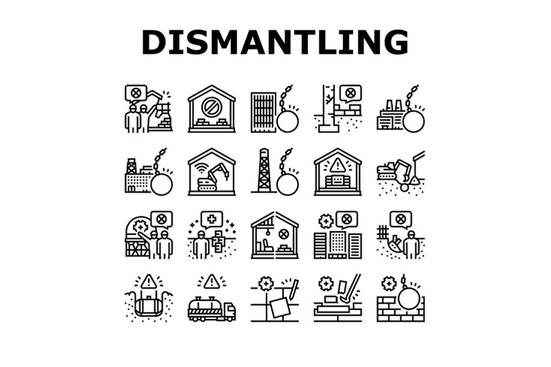 dismantling-construction-process-icons-set-vector