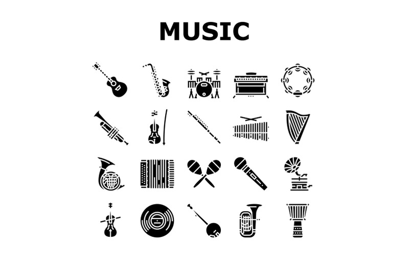 music-instruments-performance-icons-set-vector