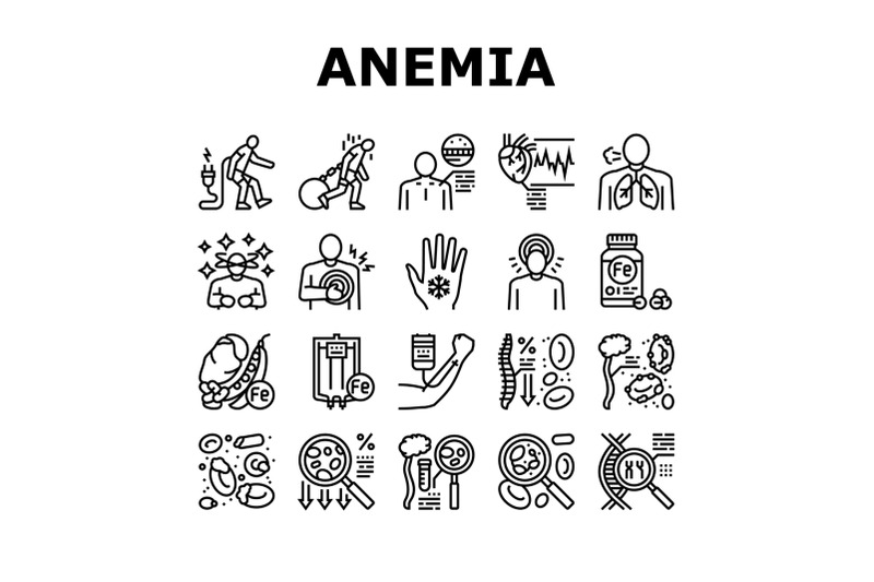 anemia-patient-health-problem-icons-set-vector