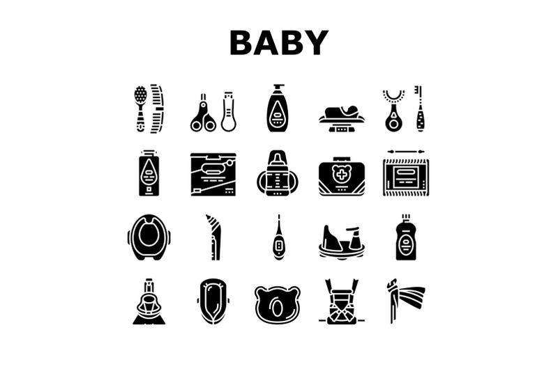 baby-accessories-and-equipment-icons-set-vector