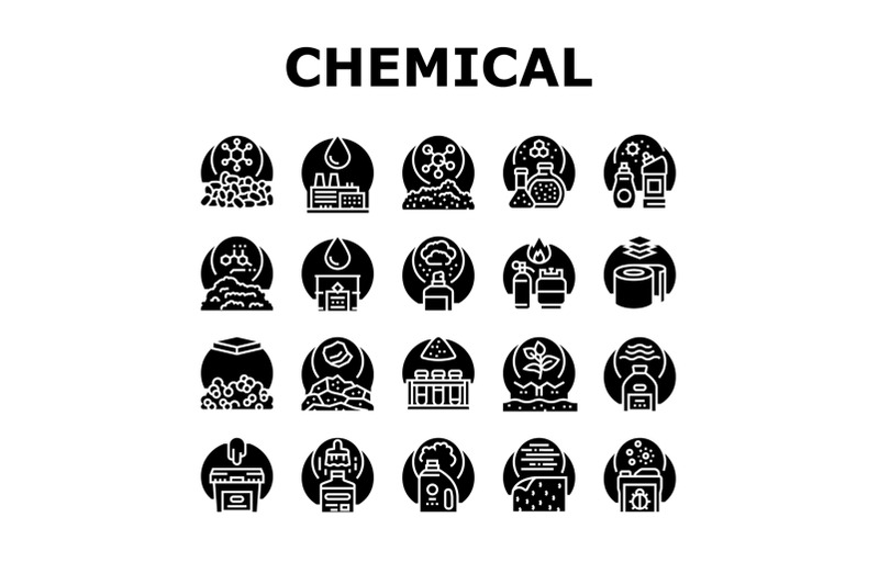 chemical-industry-production-icons-set-vector