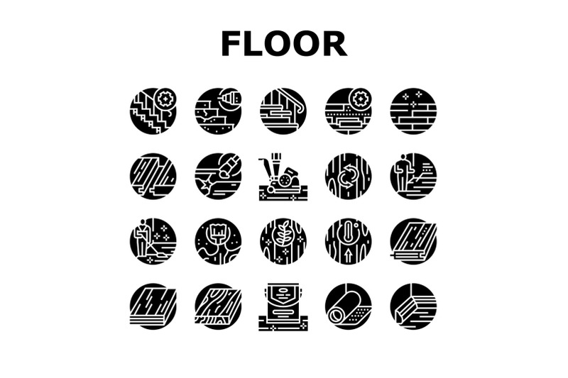 hardwood-floor-and-stair-renovate-icons-set-vector