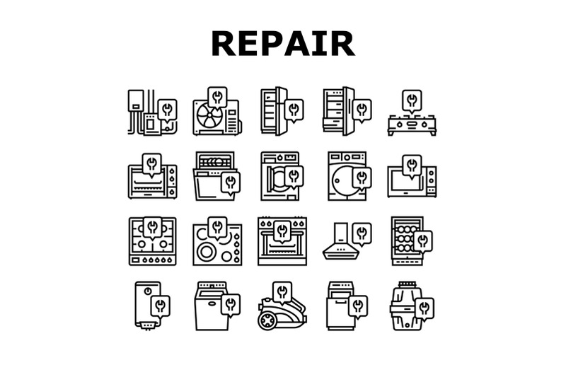 appliances-repair-maintenance-icons-set-vector