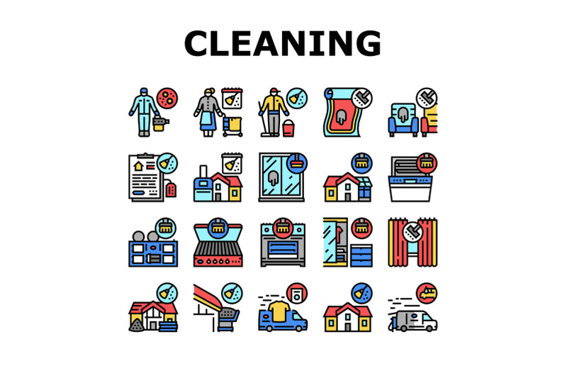 cleaning-building-and-equipment-icons-set-vector