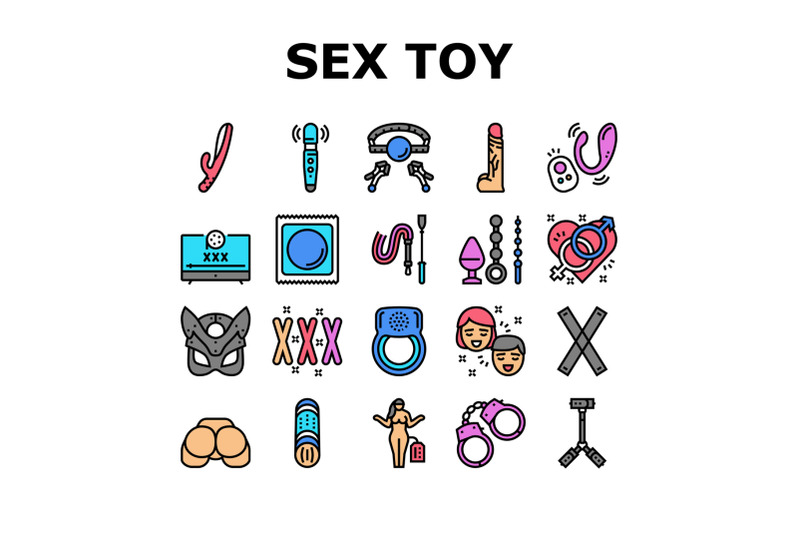 sex-toy-and-sexy-accessories-icons-set-vector