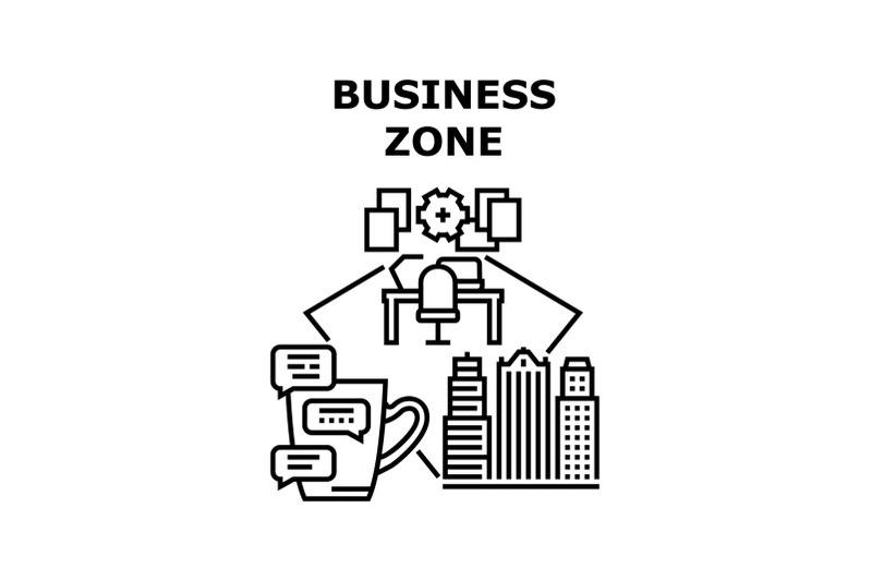 business-zone-icon-vector-illustration