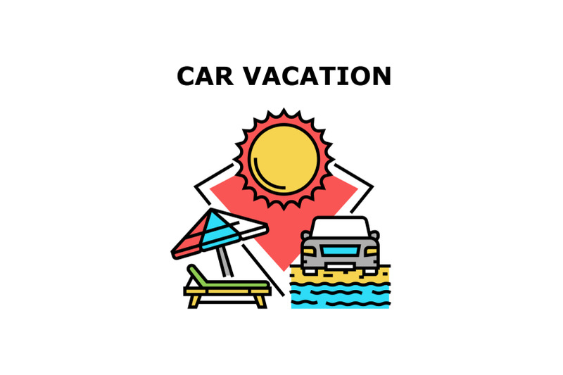 car-vacation-vector-concept-color-illustration