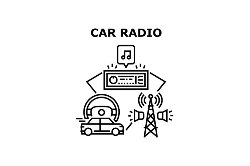 car-radio-device-vector-concept-black-illustration