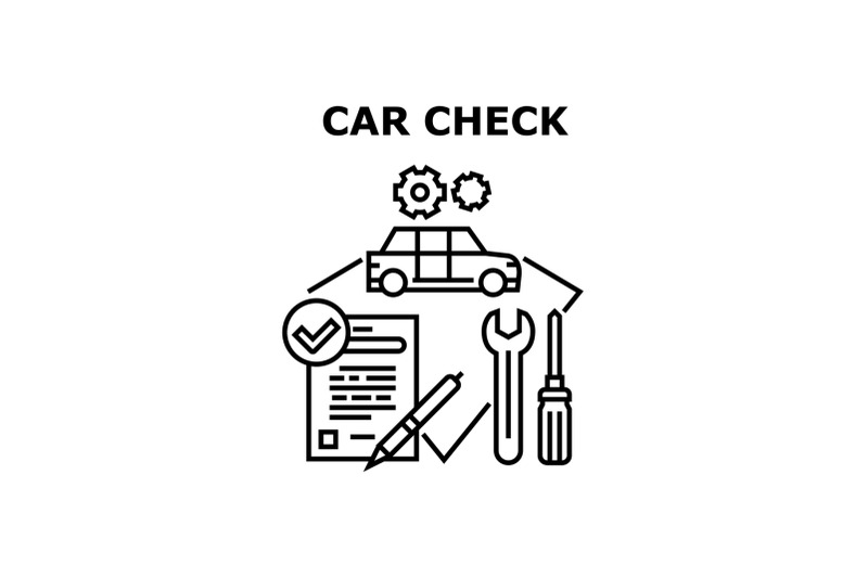 car-check-tool-vector-concept-black-illustration