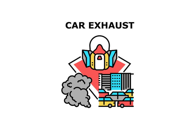 car-exhaust-vector-concept-color-illustration