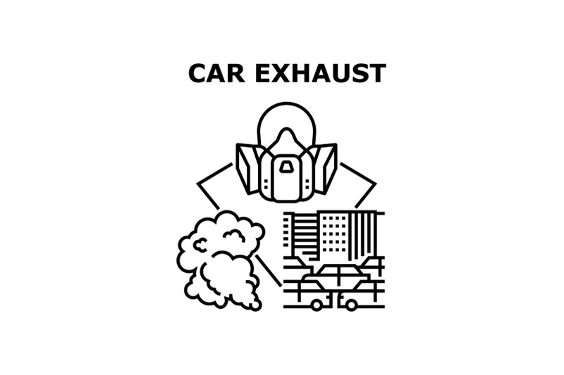 car-exhaust-vector-concept-black-illustration