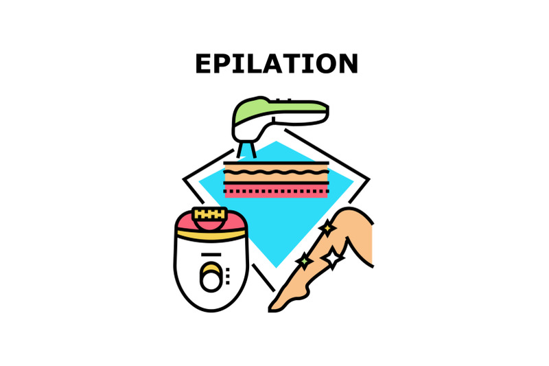 epilation-device-vector-concept-color-illustration