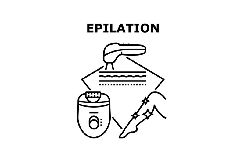 epilation-device-vector-concept-black-illustration