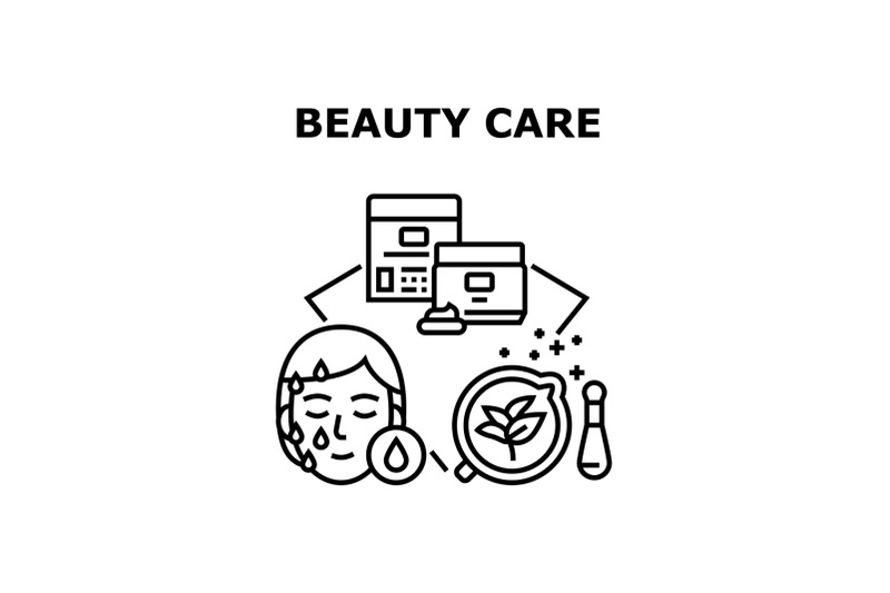 beauty-care-vector-concept-black-illustration