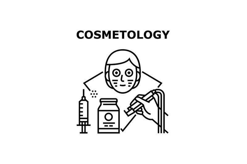 cosmetology-vector-concept-black-illustration