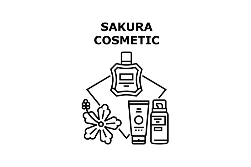 sakura-cosmetic-vector-concept-black-illustration