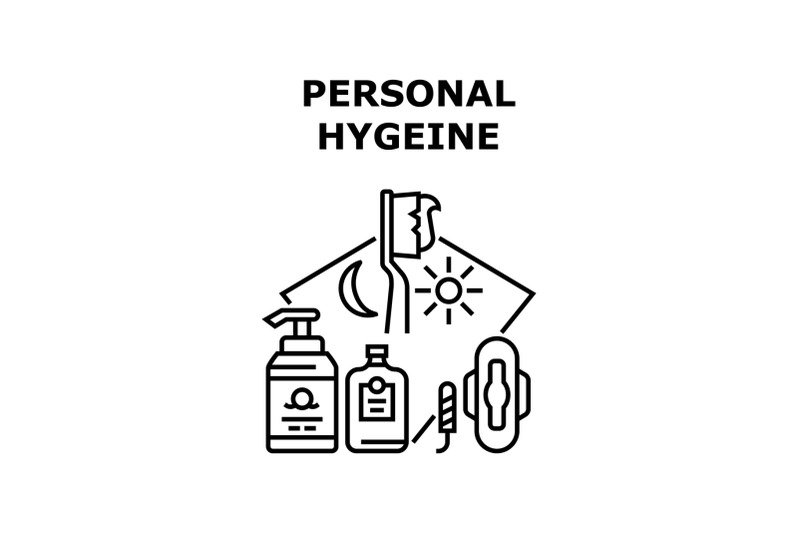 personal-hygiene-vector-concept-black-illustration