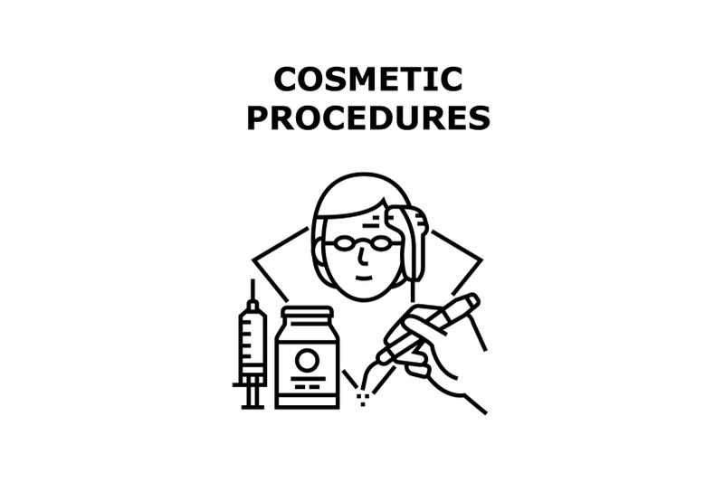 cosmetic-procedures-concept-black-illustration