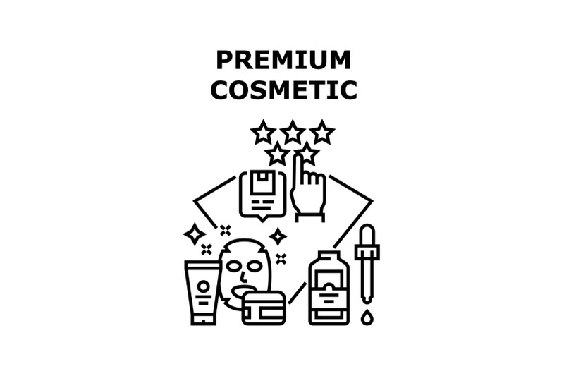 premium-cosmetic-vector-concept-black-illustration