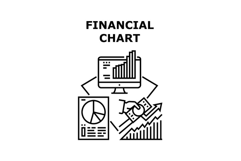 financial-chart-vector-concept-black-illustration