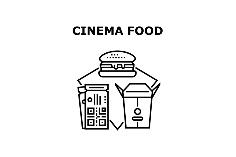 cinema-food-vector-concept-black-illustration