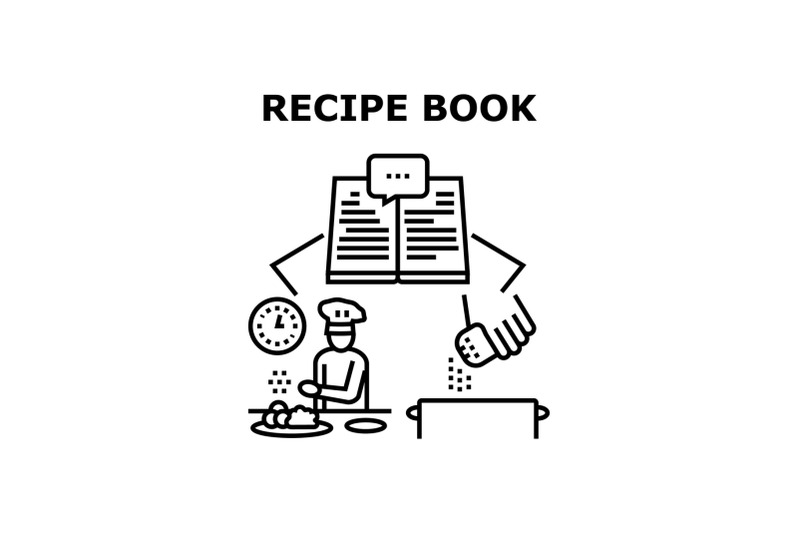 recipe-book-vector-concept-black-illustration