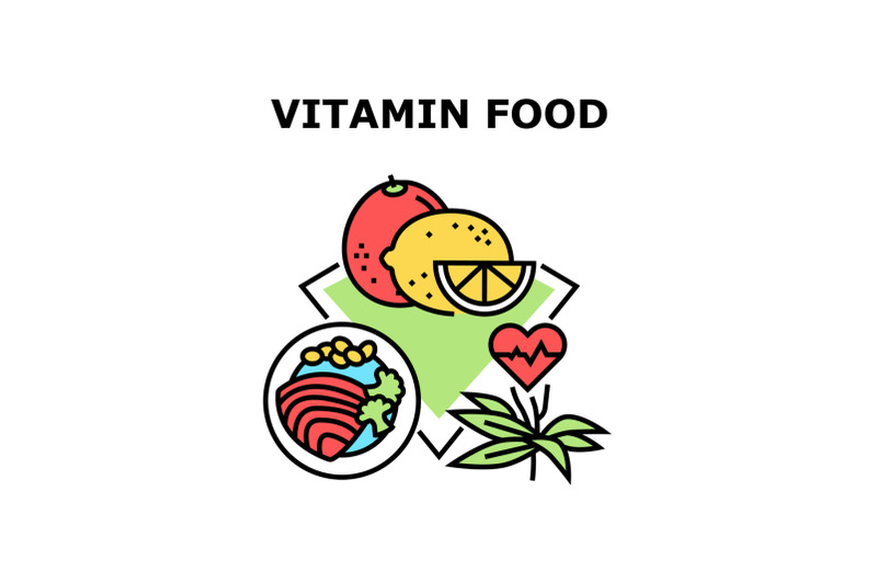 vitamin-food-vector-concept-color-illustration