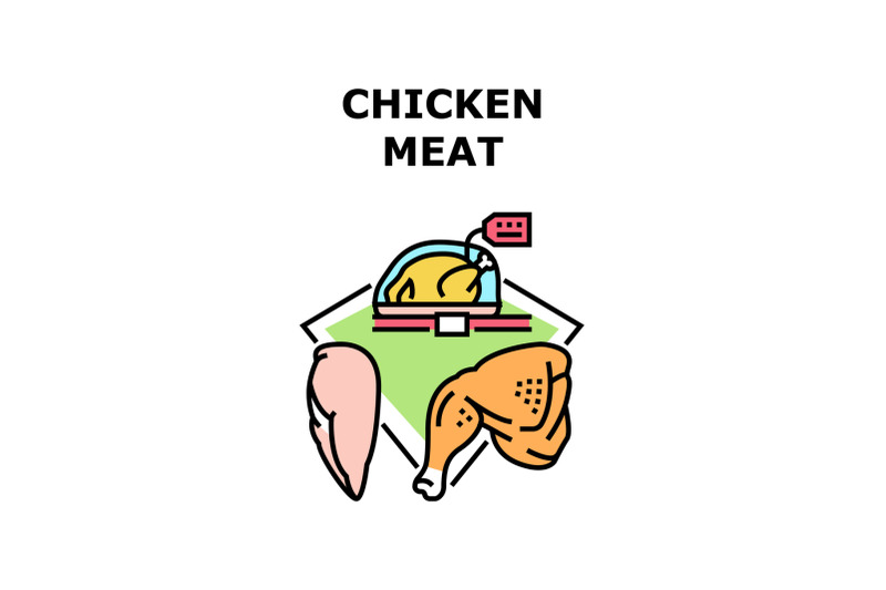 chicken-meat-vector-concept-color-illustration