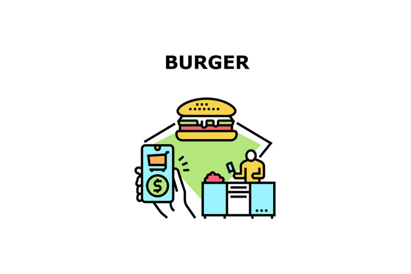 burger-fastfood-vector-concept-color-illustration