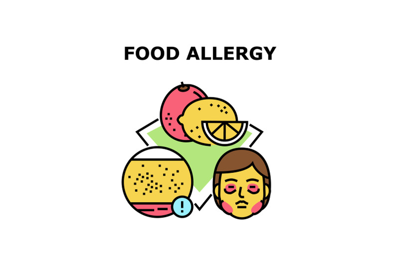 food-allergy-icon-vector-illustration