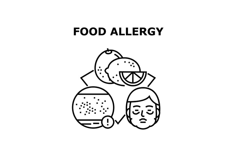 food-allergy-icon-vector-illustration