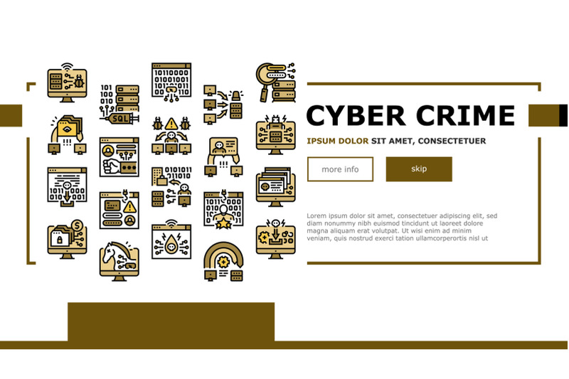 cyber-crime-internet-business-landing-header-vector