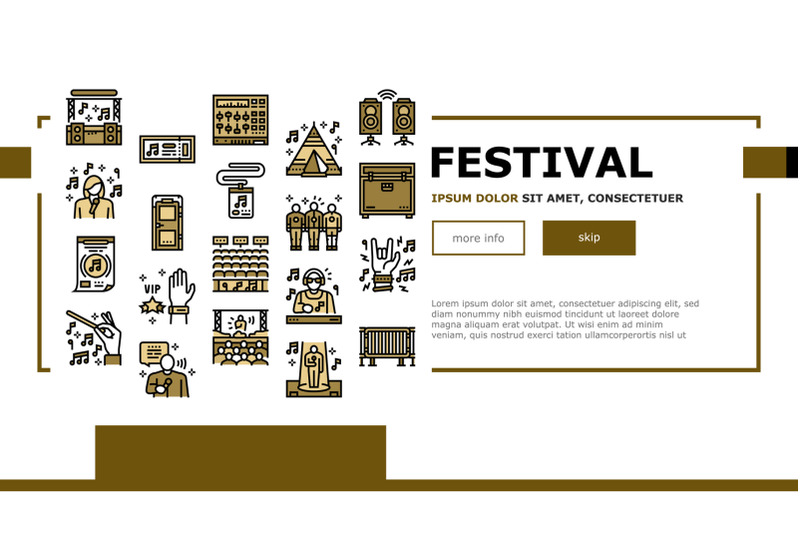 music-festival-band-equipment-landing-header-vector