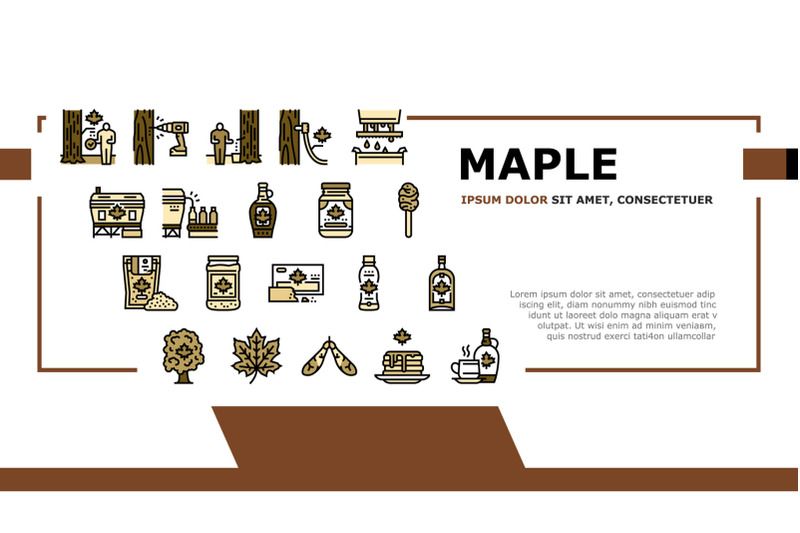 maple-syrup-delicious-liquid-landing-header-vector