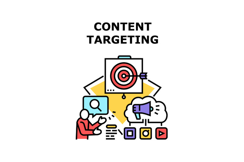 content-targeting-icon-vector-illustration