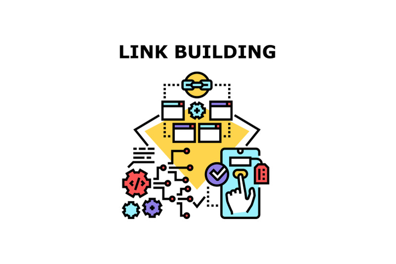 link-building-icon-vector-illustration