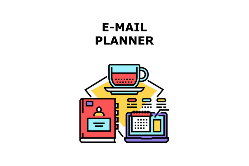 e-mail-planner-icon-vector-illustration