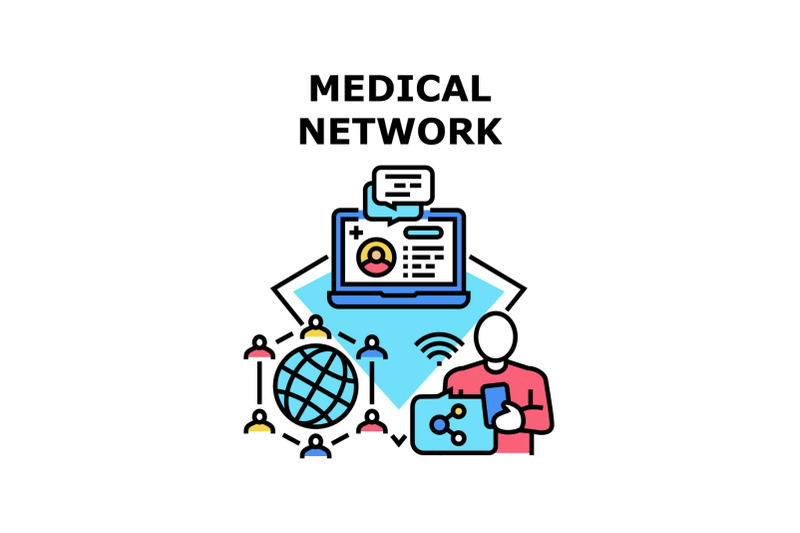 medical-network-icon-vector-illustration