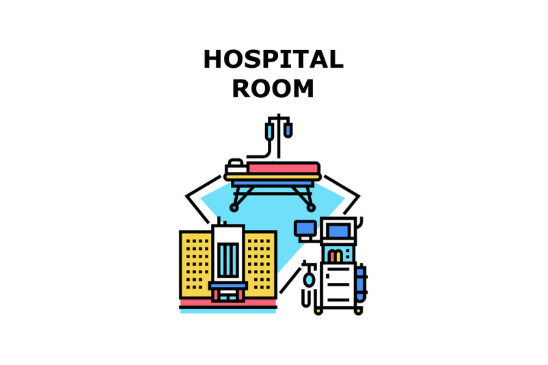 hospital-room-icon-vector-illustration