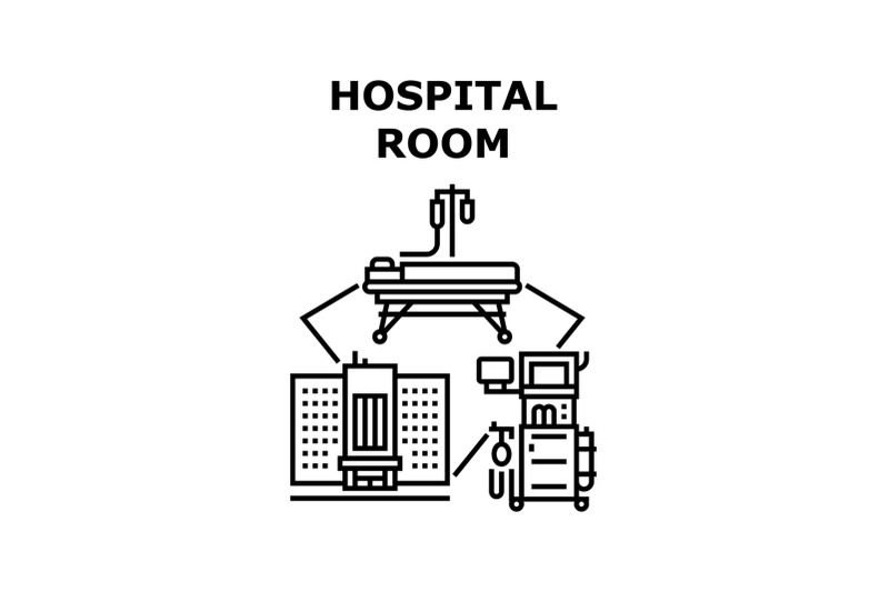 hospital-room-icon-vector-illustration