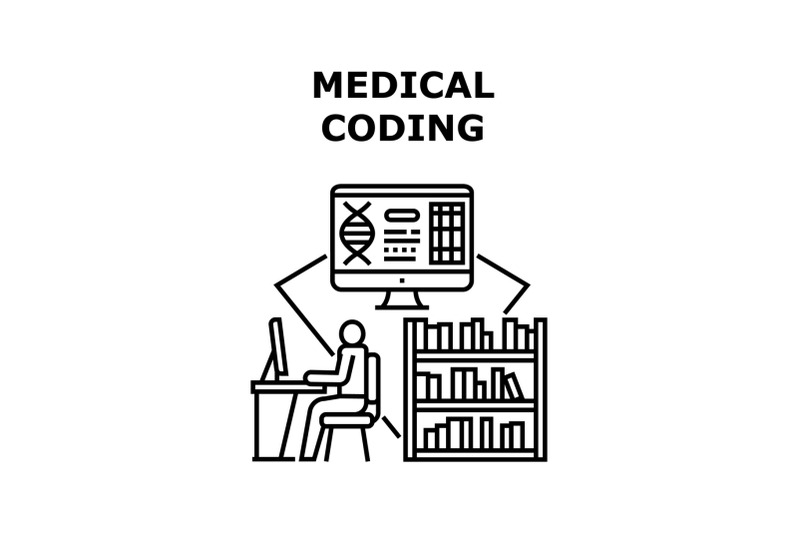 medical-coding-icon-vector-illustration