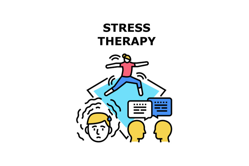 stress-therapy-icon-vector-illustration