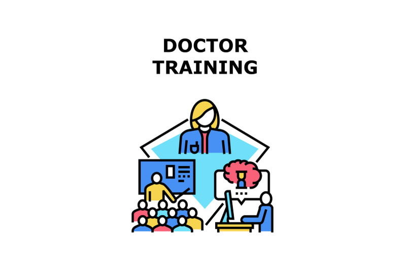 doctor-trainig-icon-vector-illustration