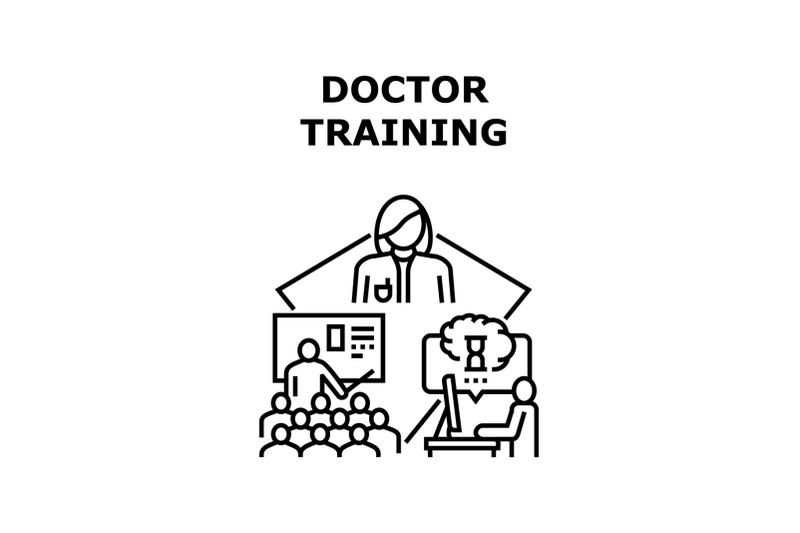 doctor-trainig-icon-vector-illustration