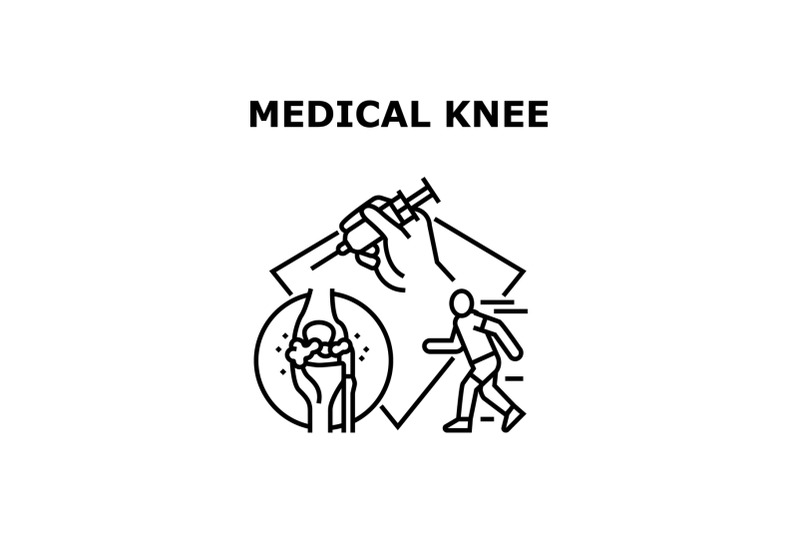 medical-knee-icon-vector-illustration