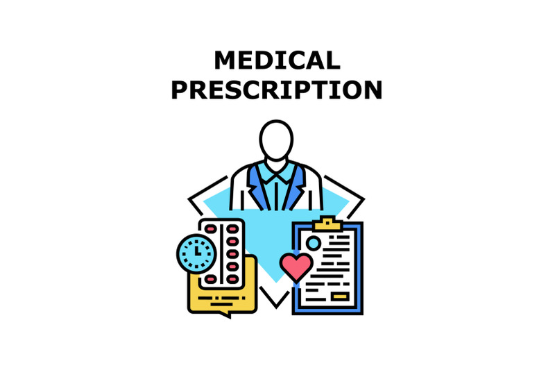 medical-prescription-concept-color-illustration