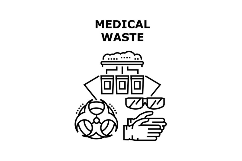 medical-waste-vector-concept-black-illustration