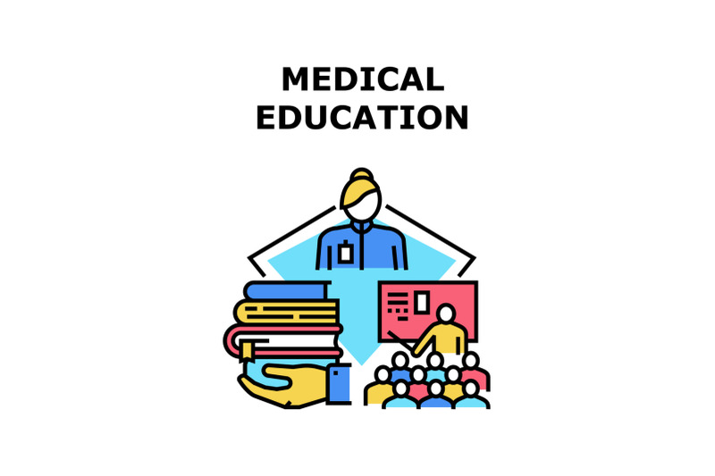 medicine-education-concept-color-illustration