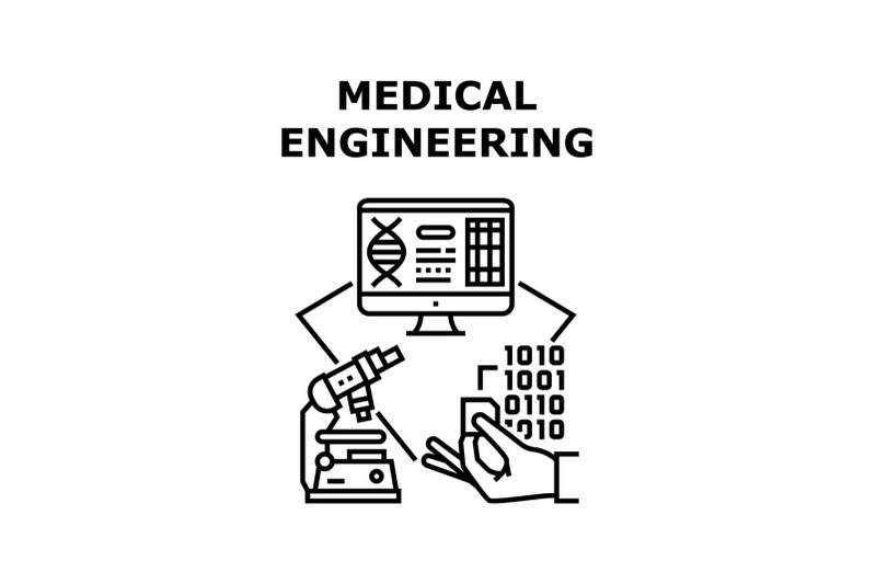 medical-engineering-concept-black-illustration