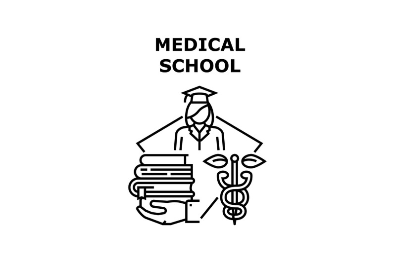 medical-school-vector-concept-black-illustration